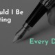 writing every day as an author